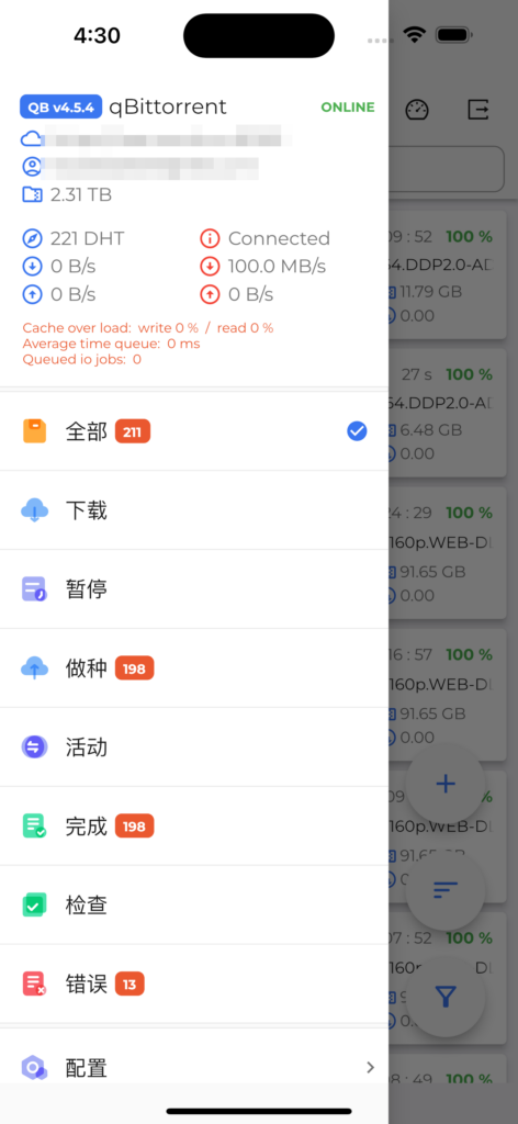 Pocket Qt qBittorrent 分类导航